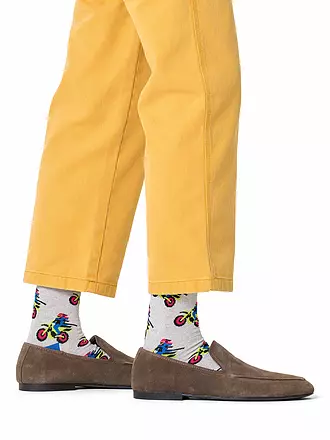 HAPPY SOCKS | Herren Socken MOTOR BIKE 41-46 grey | 